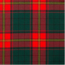 Ulster Red 10oz Tartan Fabric By The Metre